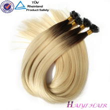 Wholesale Cuticle Aligned Double Drawn High Quality Virgin Hair Keratin Flat Tip Hair Extension